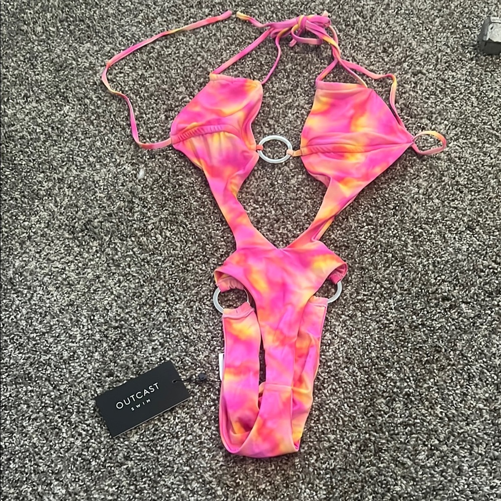 Outcast Pink and Orange Swimsuit